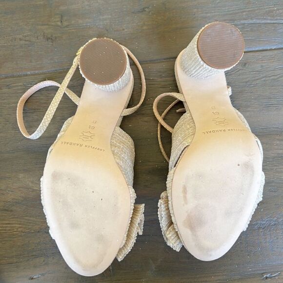 Anthropologie x Loeffler Randall Camellia Heels By Gold US 6.5 Rare Color! - Picture 5 of 7